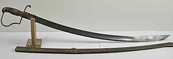 Appraisal: German Model Blucher Sword With Scabbard '' blade with single