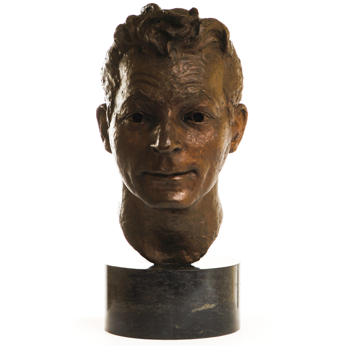 Appraisal: Rhona Stern bronze bust Hollywood celebrity Danny Kaye on a