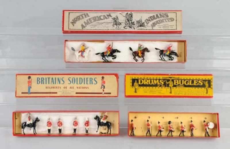 Appraisal: Lot of Britains Boxed Sets- Guards Indians Description Britains Set