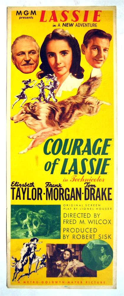 Appraisal: piece Movie Poster Courage of Lassie MGM Color litho insert