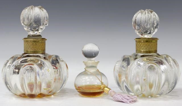 Appraisal: lot of Crystal perfume scent bottles including attributed to Baccarat