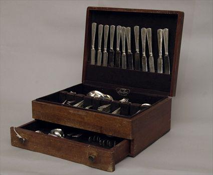 Appraisal: Sterling Silver Flatware Service Provenance from the Estate of Emma