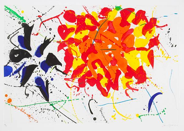 Appraisal: Sam Francis American - Untitled American Foundation L Supp SFE