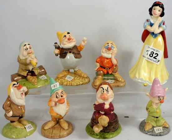 Appraisal: Royal Doulton Figures Snow White and the Seven Dwarves not