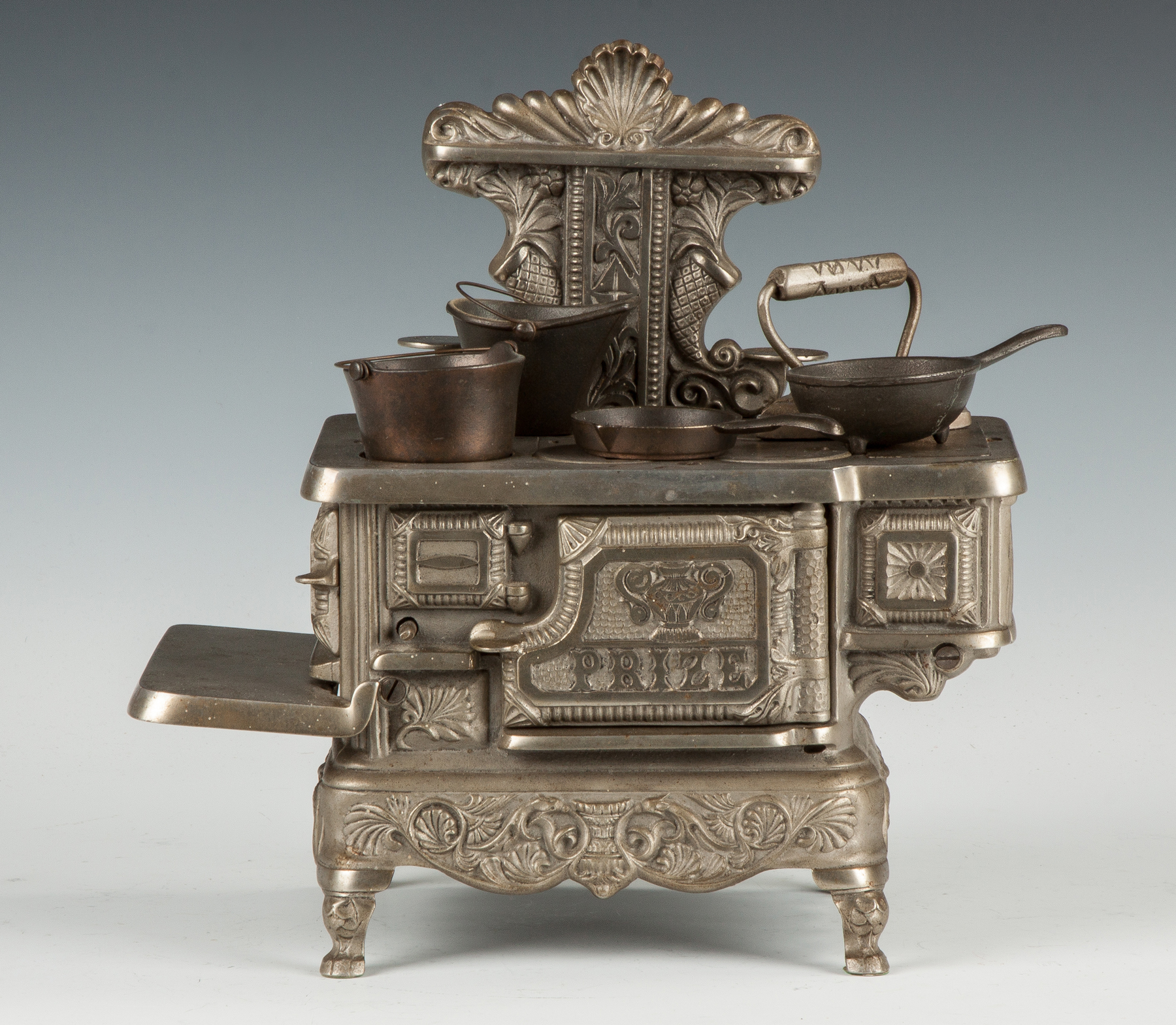 Appraisal: Prize Nickel Plated Cast Iron Kitchen Stove C