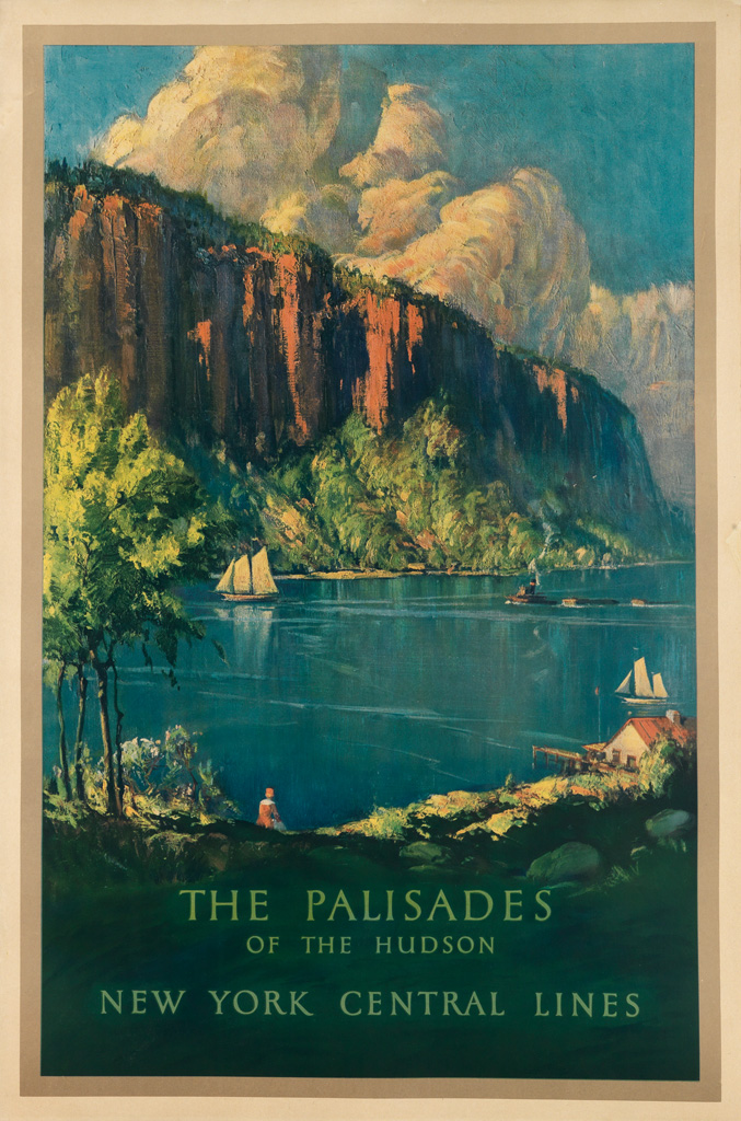 Appraisal: DESIGNER UNKNOWN THE PALISADES OF THE HUDSON NEW YORK CENTRAL