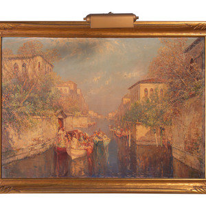 Appraisal: Carl Muller Austrian - Untitled Venetian Scene oil on canvas