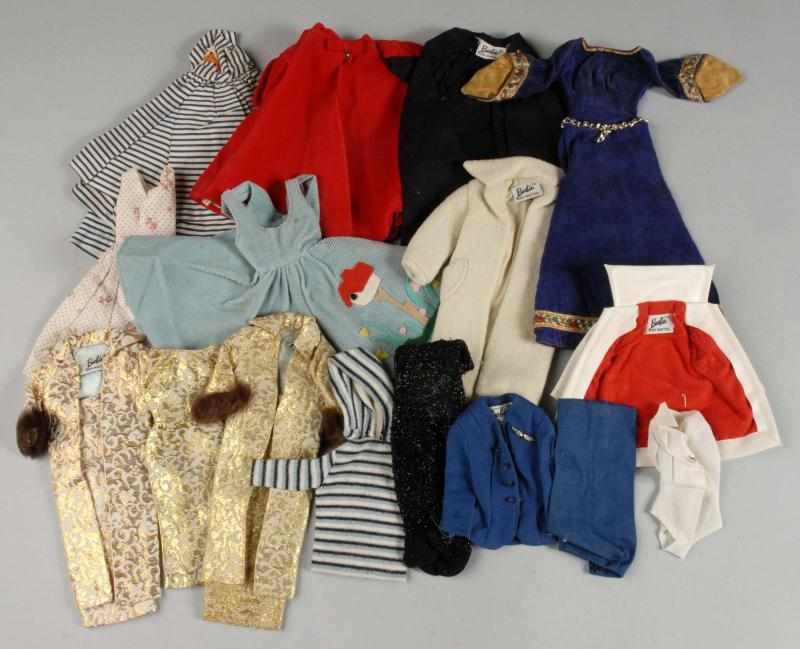 Appraisal: Large Lot of Vintage Barbie Fashions Description Large lot of