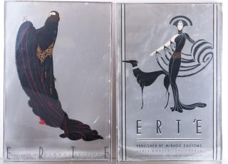 Appraisal: Ert Symphony in Black Framed Posters Pair Two Ert Gallery