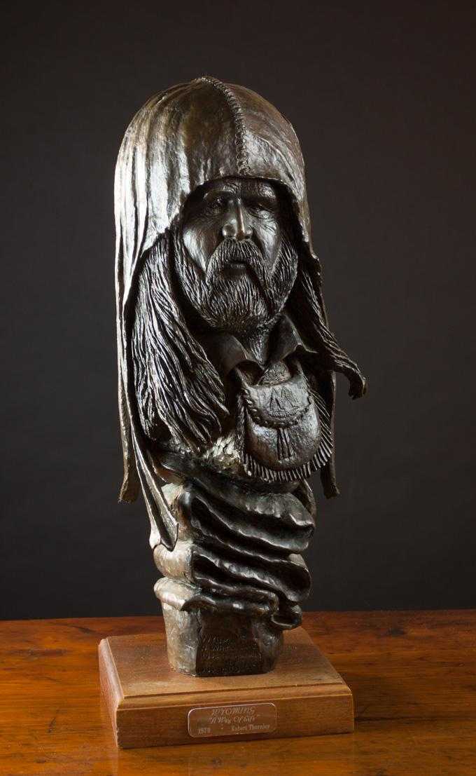 Appraisal: ROBERT THORNLEY ARIZONA TH CENTURY ORIGINAL BRONZE SCULPTURE Wyoming -