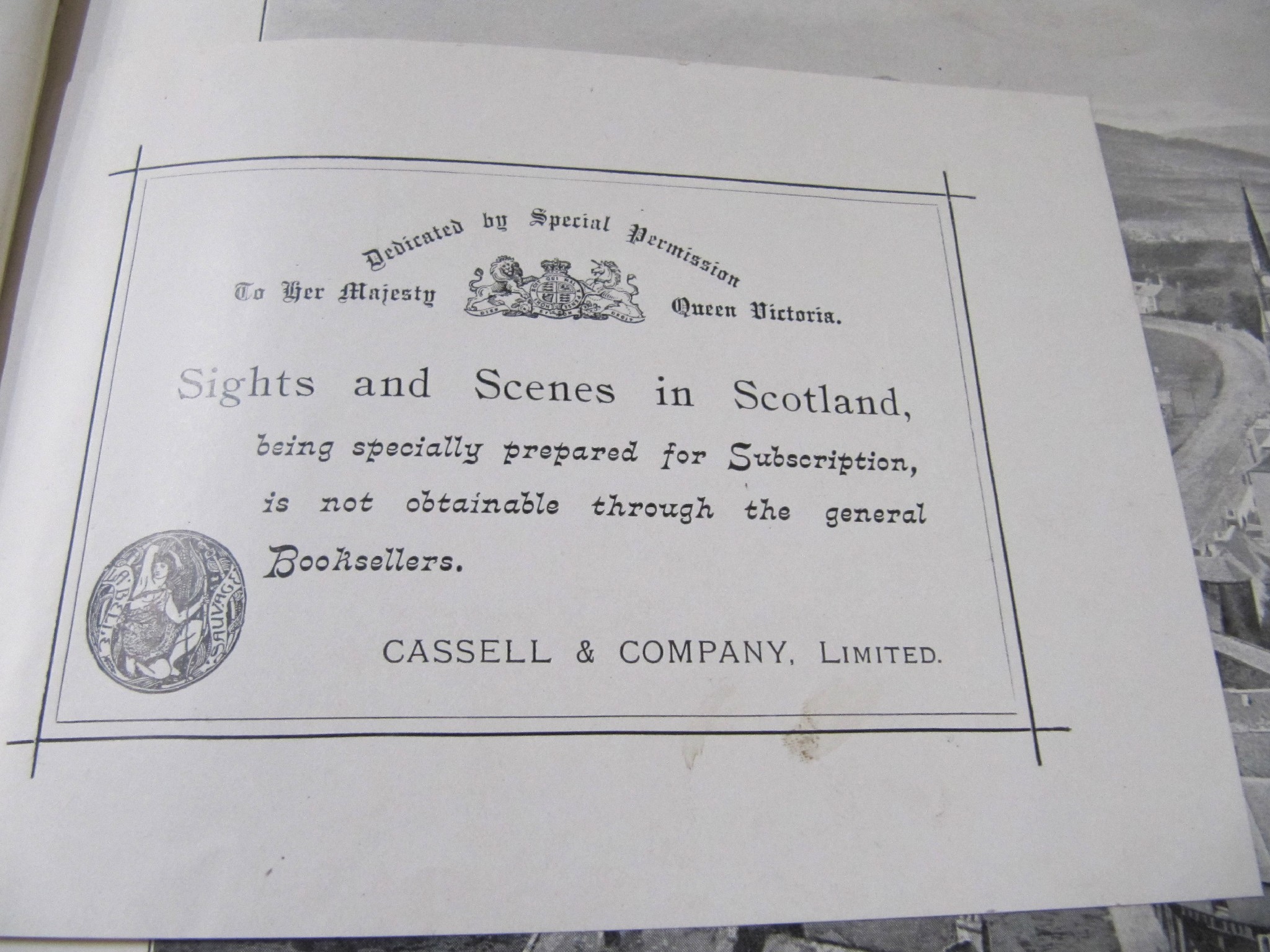 Appraisal: A four volume set of 'Sights and Scenes of Scotland'