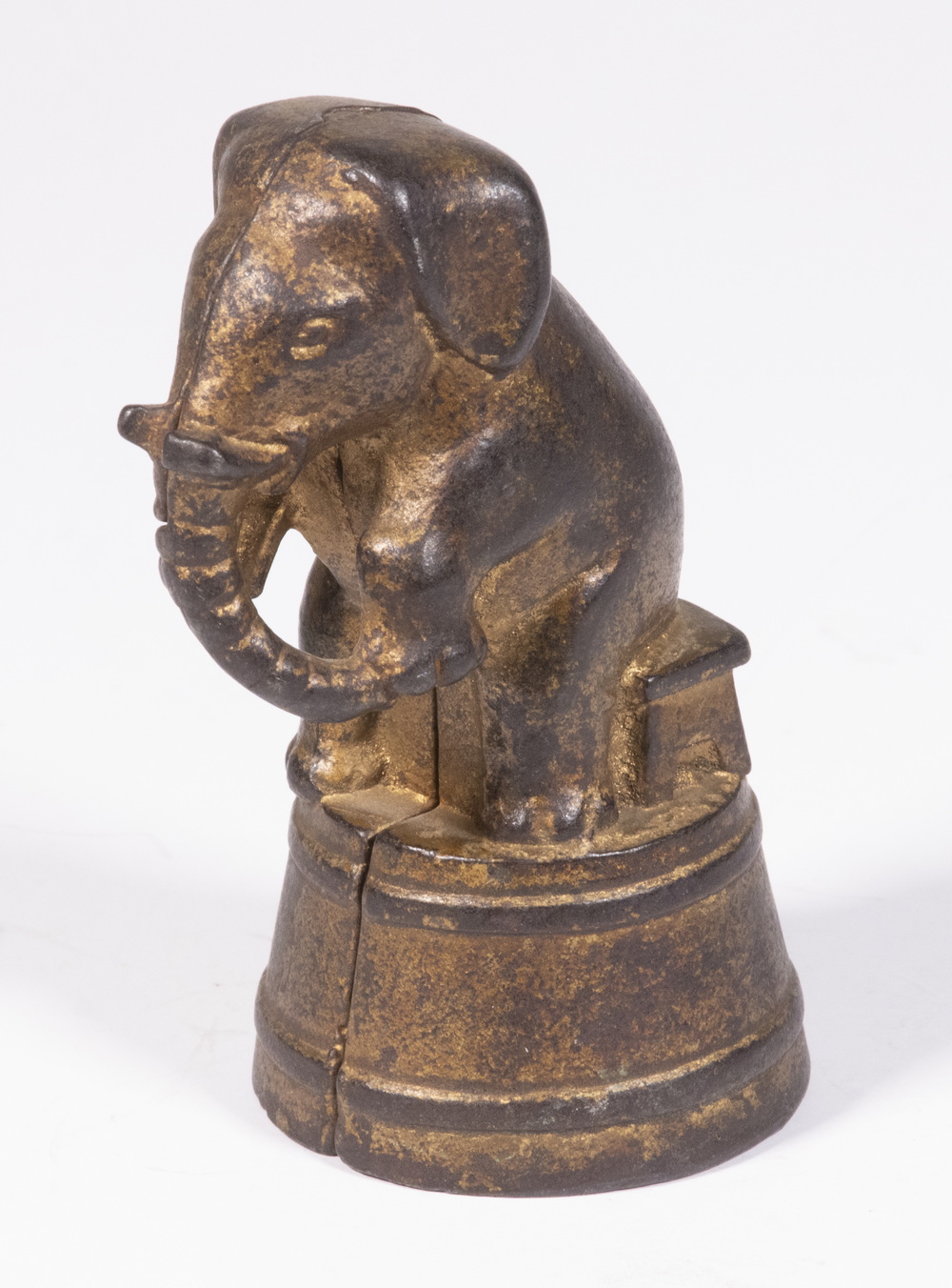 Appraisal: A C WILLIAMS ELEPHANT ON TUB BANK Early th c