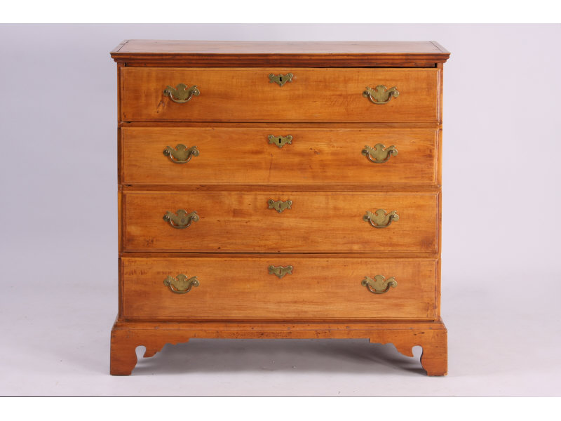 Appraisal: Country Chippendale Chest of Drawers early th c maple with