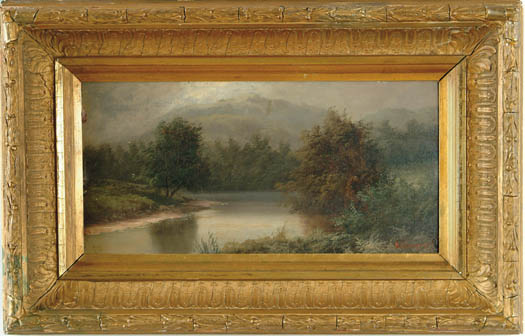 Appraisal: BENJAMIN CHAMPNEY American - NEW HAMPSHIRE LANDSCAPE Oil on board