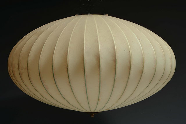 Appraisal: George Nelson American - Three 'bubble' hanging lights originally designed