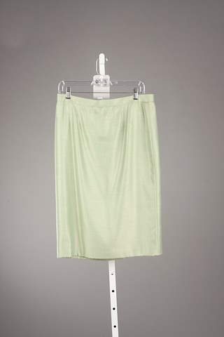 Appraisal: Andr Laug mint green cashmere silk blend skirt with back