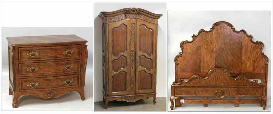 Appraisal: DREXEL HERITAGE BEDROOM SUITE Comprising a headboard '' x ''