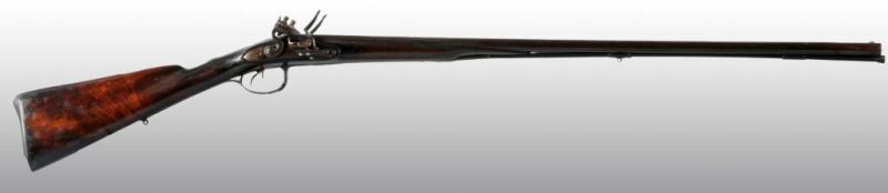 Appraisal: European Flintlock Shot Gun Description OL BL Double barrel and