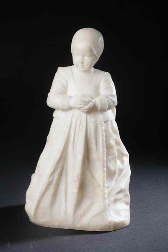 Appraisal: CARVED MARBLE FIGURE OF HENRIETTA ANNE STUART AS A CHILD