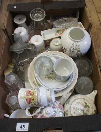 Appraisal: A collection of Various Pottery and Glassware to include Wedgwood