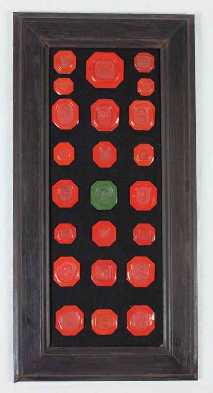 Appraisal: COLLECTION OF WAX SEALS Collection consists of notable English historical