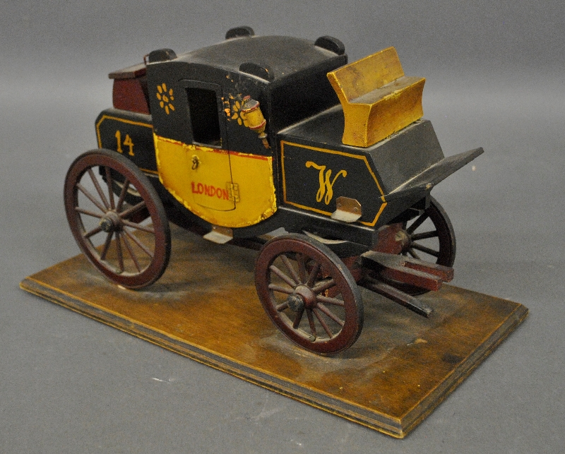 Appraisal: - Model of a London stage coach c h mounted