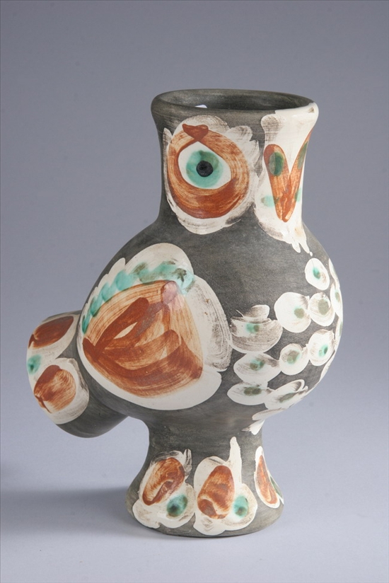 Appraisal: PABLO PICASSO Spanish - OWL FORM VASE inscribed Edition Picasso