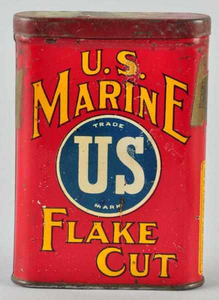 Appraisal: U S Marine Tobacco Vertical Pocket Tin Description A few