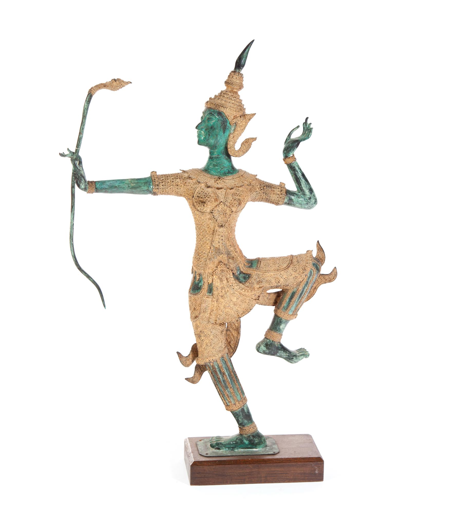 Appraisal: INDONESIAN ARCHER Second half- th century Standing figure with bow