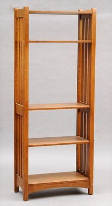 Appraisal: Stickley Mission-Style Oak Bookcase x x in Provenance The Collection