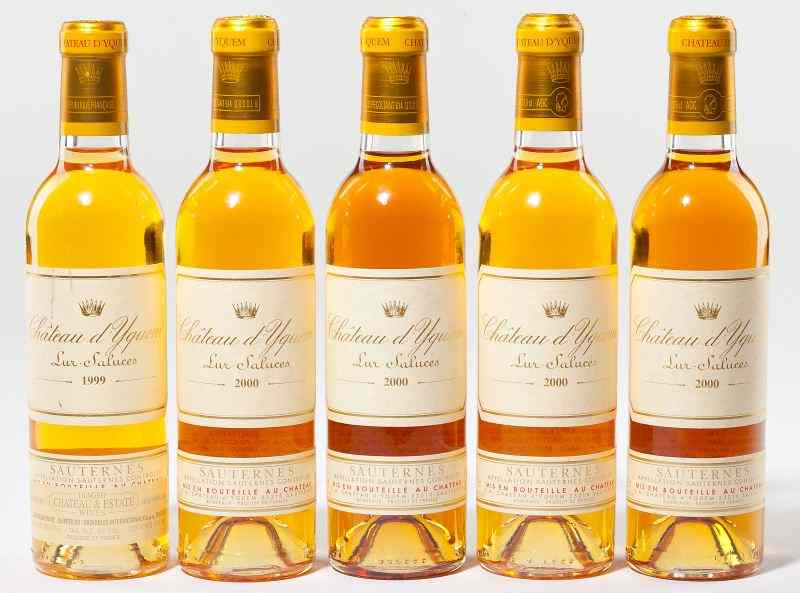 Appraisal: Chateau d'Yquem total ml bottlesVintage Sauternes bn Vintage Sauternes bn