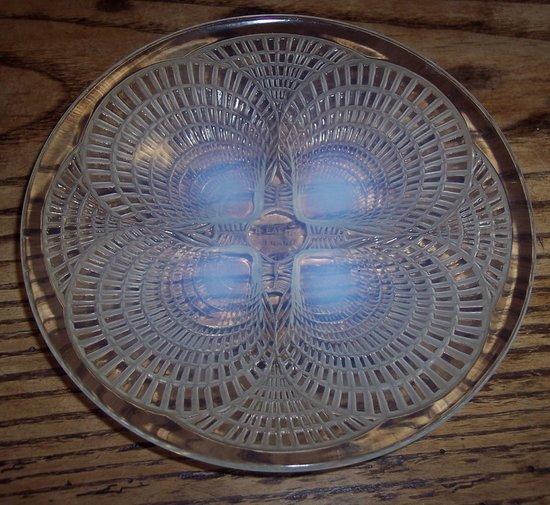 Appraisal: A Lalique opalescent dish 'Coquilles' pattern signed R Lalique France