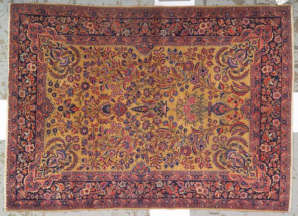 Appraisal: A Kashan rug Central Persia size approximately ft in x