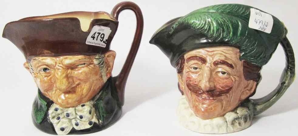 Appraisal: Royal Doulton Large Character Jugs Cavalier D and Old Charley