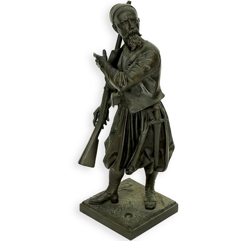 Appraisal: Antique French Spelter Orientalist Sculpture Antique French Spelter Orientalist Sculpture