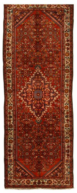 Appraisal: ORIENTAL RUG MALAYER ' x ' Shaped central floral medallion