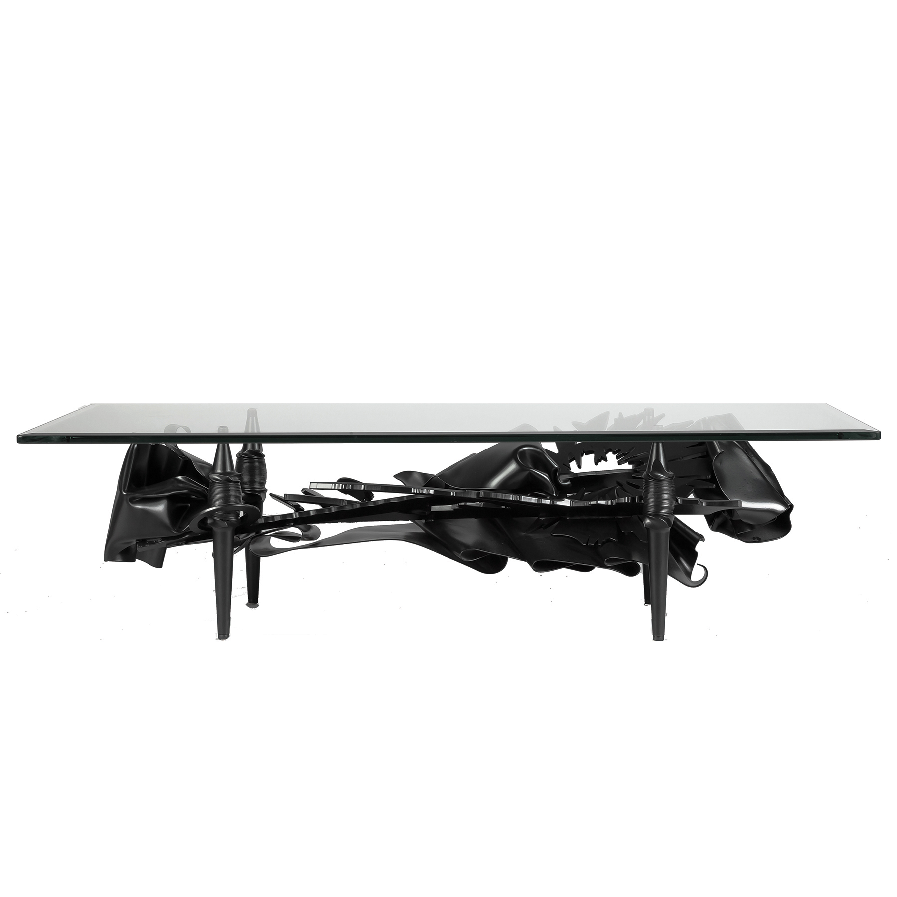 Appraisal: Albert Paley American Born Painted Steel Coffee Table Mid- th