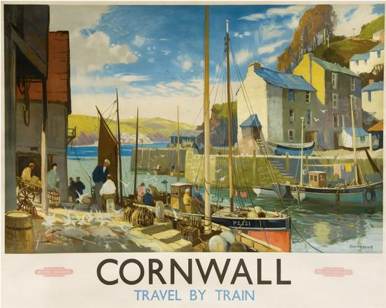 Appraisal: MERRIOTT JACK RI - CORNWALL British Railways lithograph in colours