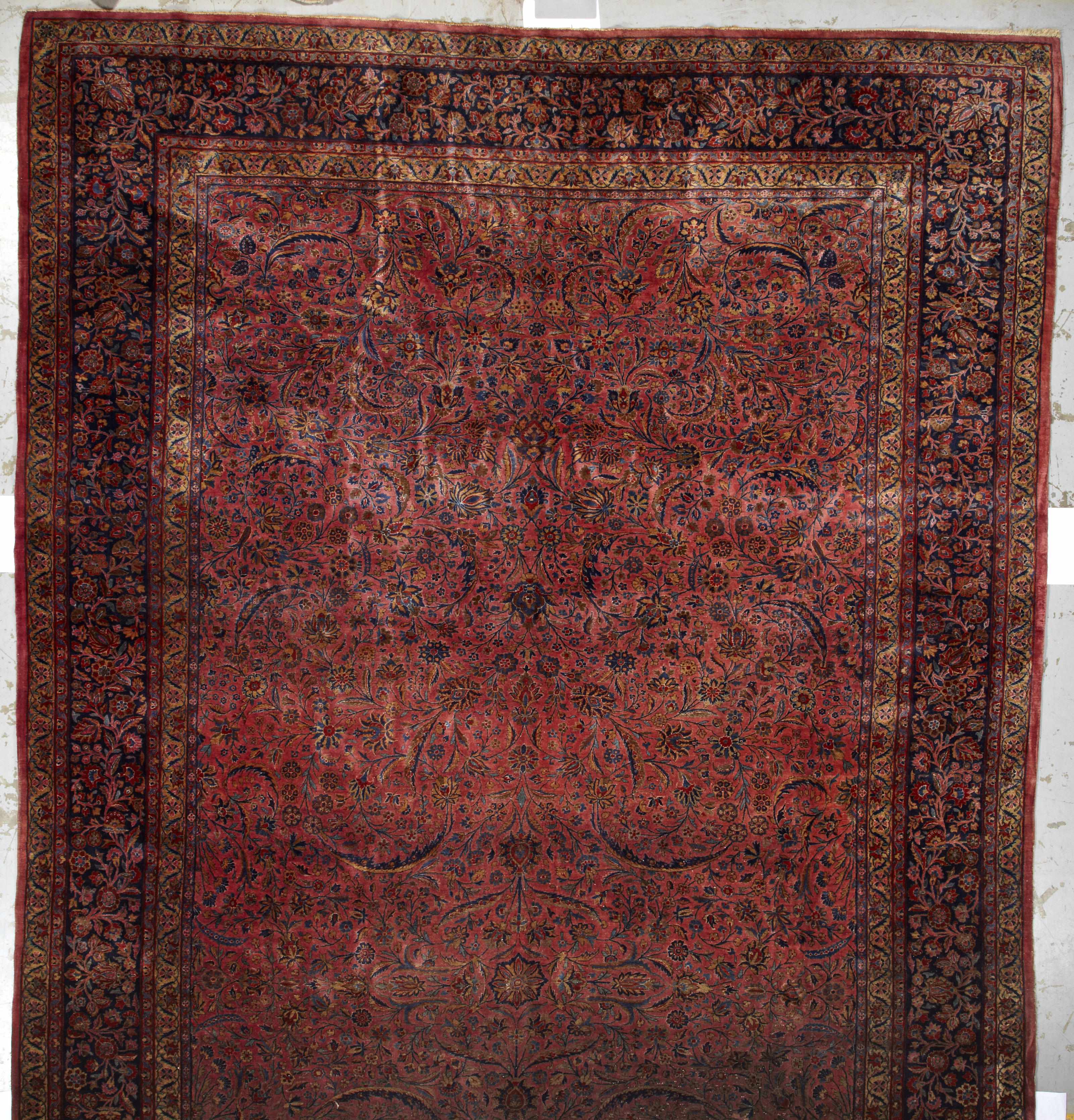 Appraisal: A Sarouk carpet Central Persiacirca size approximately ft in x