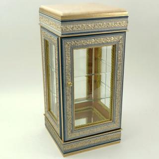 Appraisal: Small Modern Painted Display Cabinet Lined interior with glass shelves