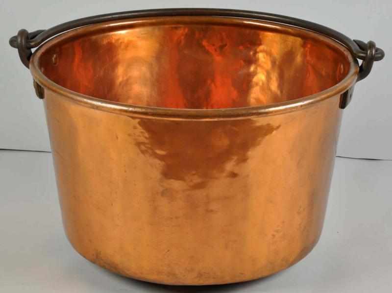 Appraisal: Massive Copper Apple Butter Kettle Condition Excellent Size Dia