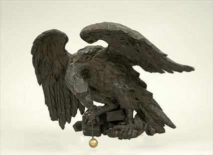 Appraisal: Carved Wood Eagle-Form Cresting x in