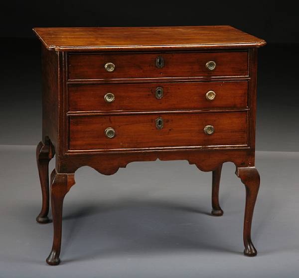 Appraisal: A George II walnut dressing table first half th century