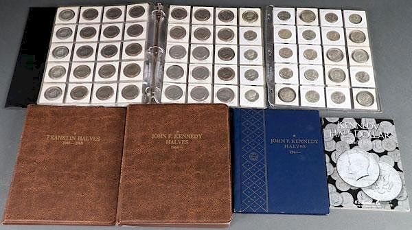 Appraisal: A COLLECTION OF US SILVER HALF DOLLARS A COLLECTION OF