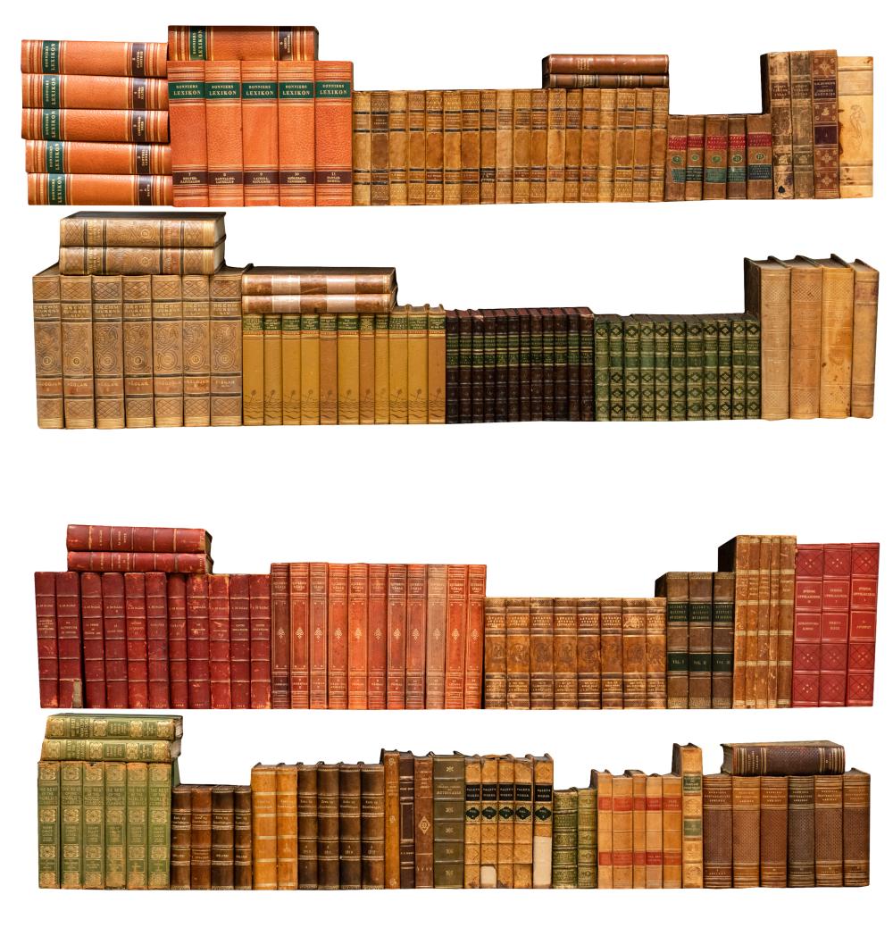 Appraisal: COLLECTION OF LEATHER-BOUND BOOKScomprising several sets and single volumes in