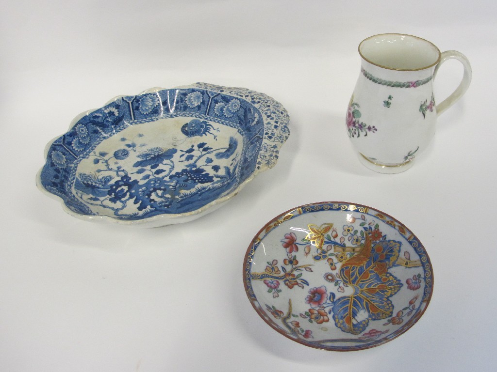 Appraisal: Early Spode bowl dish Spode saucer and a porcelain mug