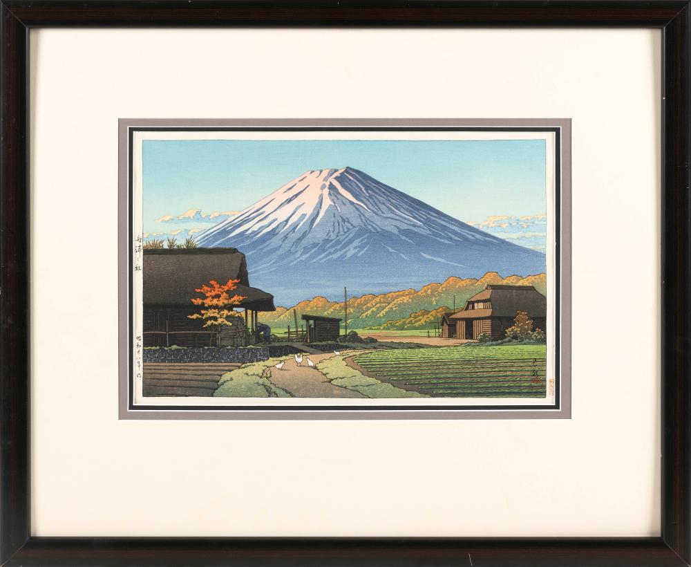 Appraisal: KAWASE HASUI JAPAN - AUTUMN AT FUNATSU NEAR LAKE KAWAGUCHI