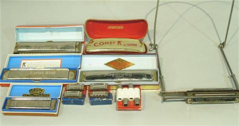 Appraisal: GROUP OF HOHNER HARMONICAS Including Comet Preciosa Marine Band Eb