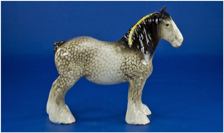 Appraisal: Beswick Animal Figure Shire Mare Model no Rocking Horse Grey