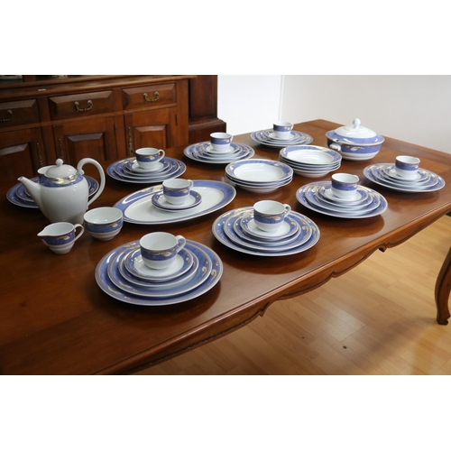 Appraisal: Royal Copenhagen blue magnolia porcelain dinner service for eight and